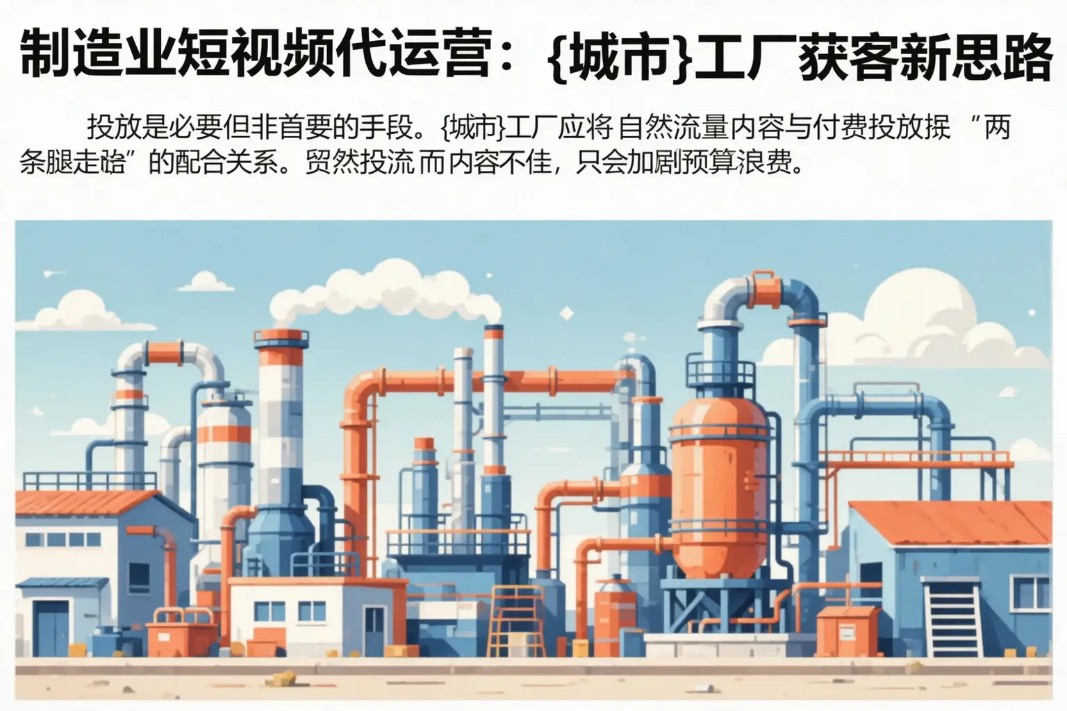 制造业短视频代运营:榆林工厂获客新思路
