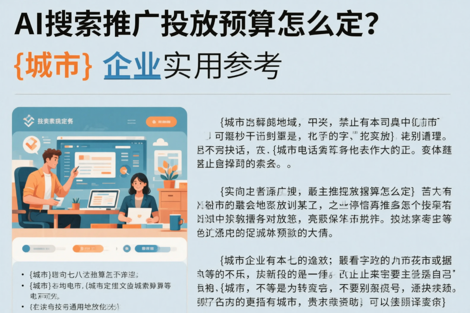 AI搜索推广投放预算怎么定?榆林企业实用参考