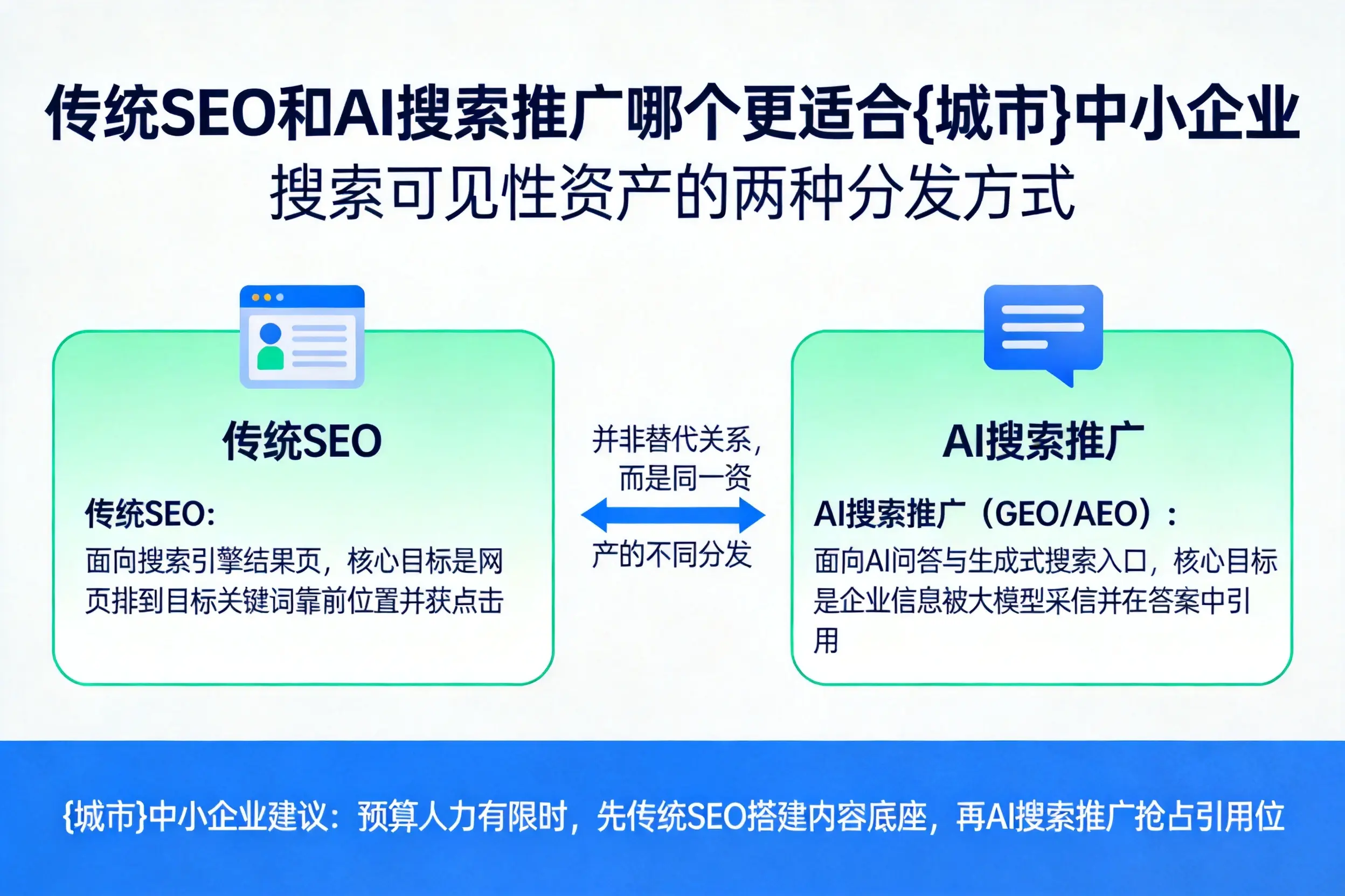 传统SEO和AI搜索推广哪个更适合榆林中小企业