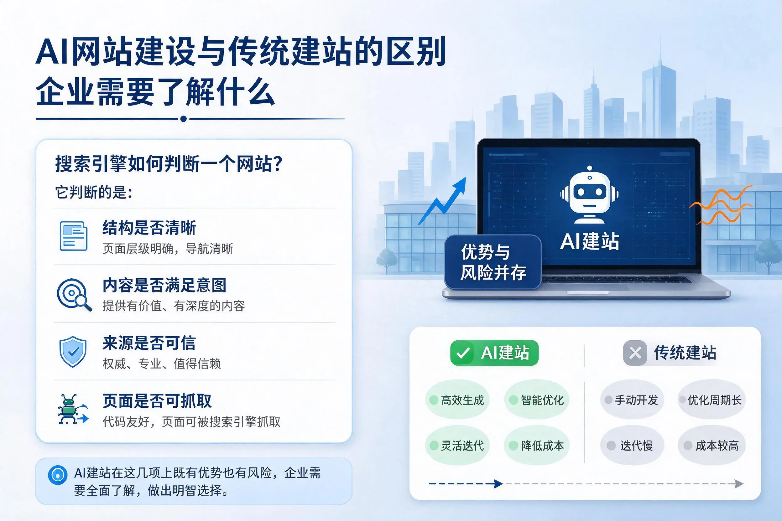 AI网站建设与传统建站的区别,榆林企业需要了解什么