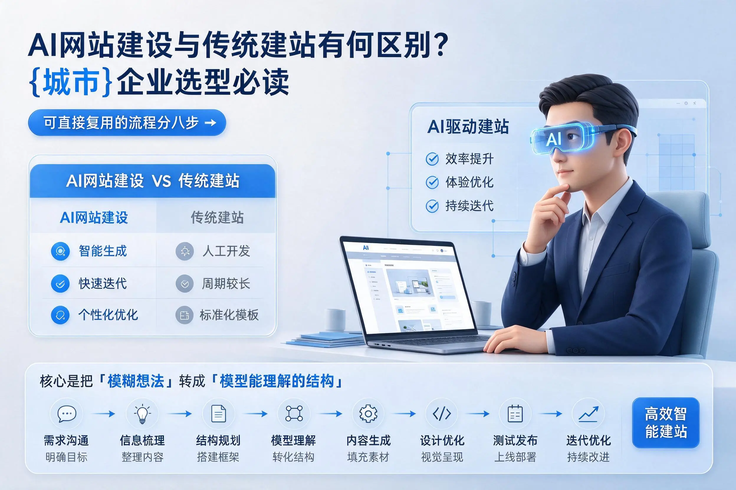 AI网站建设与传统建站有何区别?榆林企业选型必读