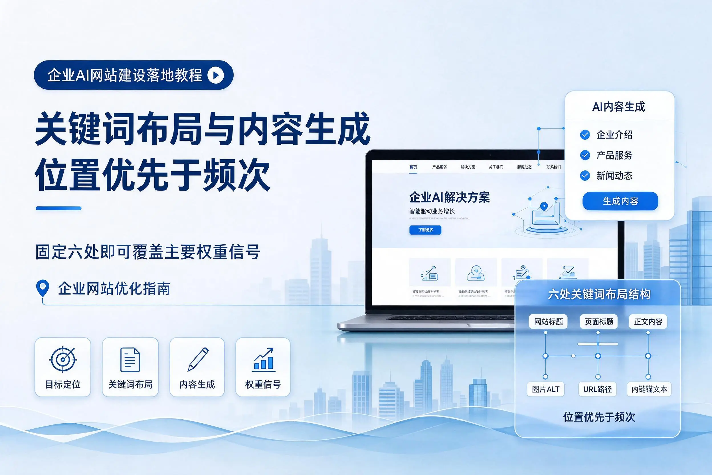 榆林企业AI网站建设落地教程：关键词布局与内容生成